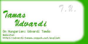 tamas udvardi business card